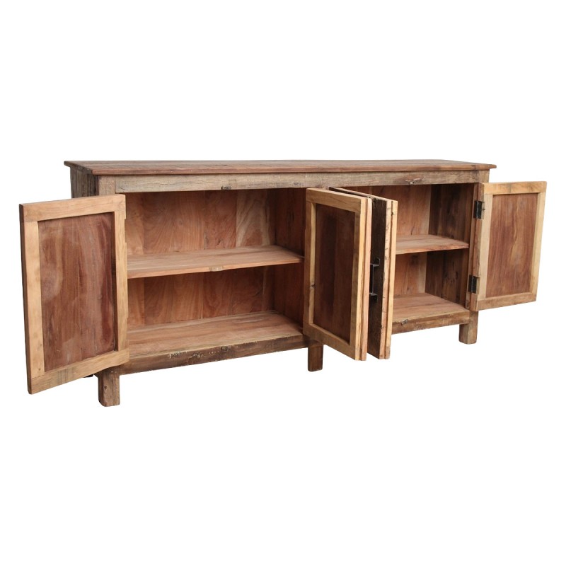 FARMWOOD SIDEBOARD 4 DOOR RECYCLED TEAK 172 - CABINETS, SHELVES